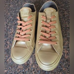 Converse All Star Metallic Gold Sneakers